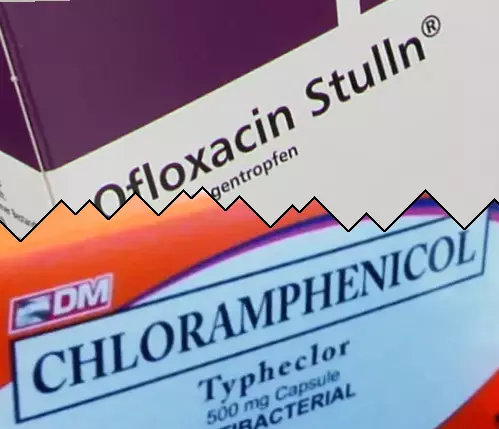 Ofloxacin vs Chloramphenicol